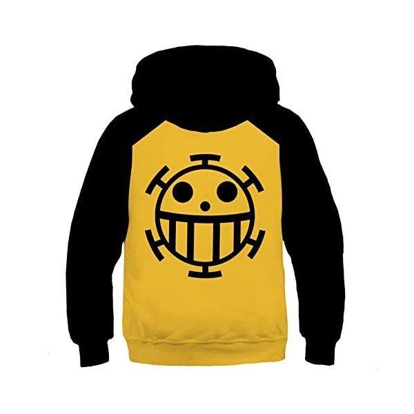 Sweat À Capuche pour Enfants Anime One Piece Trafalgar Law Cosplay Costume Sweat Unisexe 3D Imprimer Pull Tops