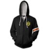 WANHONGYUE Anime One Piece Luffy 3D Imprimé Sweat à Capuche Hoodie Jacket Adulte Cosplay Zippé Veste Blouson Sweatshirt Mante