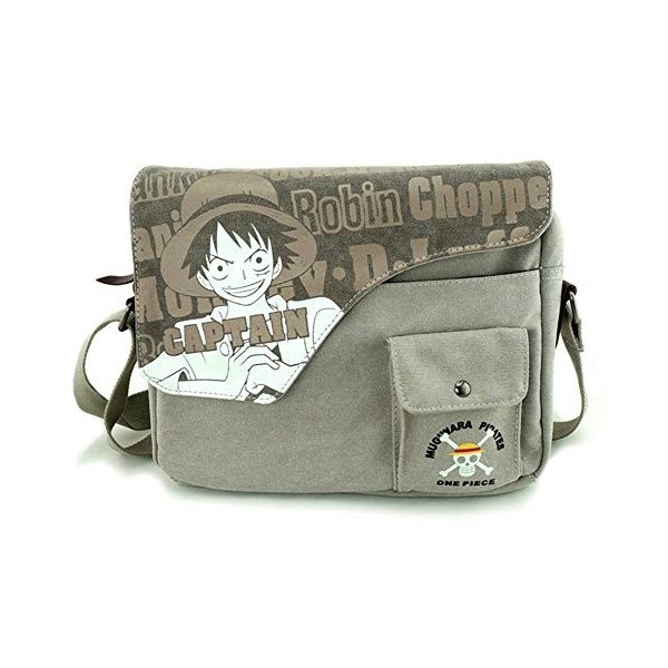 WANHONGYUE ONEPIECE One Piece Anime Sacs de Messager Sac à Bandoulière en Toile Sac à Épaule Vintage Sacoche à Bandoulière Sa