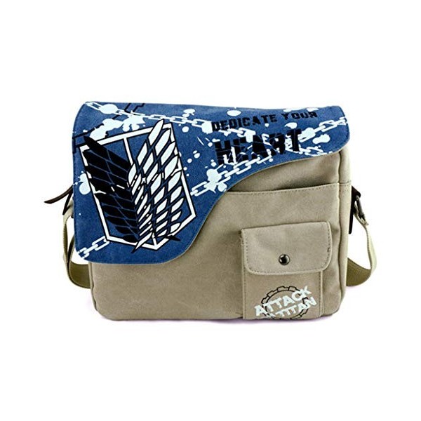 WANHONGYUE ONEPIECE One Piece Anime Sacs de Messager Sac à Bandoulière en Toile Sac à Épaule Vintage Sacoche à Bandoulière Sa