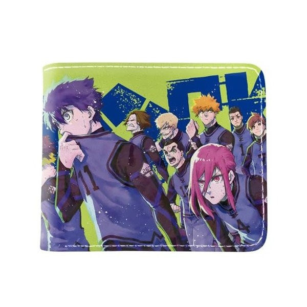 GROUSER BLUELOCK Anime Billfold Portefeuille pour homme Isagi Yoichi Rin Itoshi Portefeuille pour femme Hyoma Kunigami Meguru