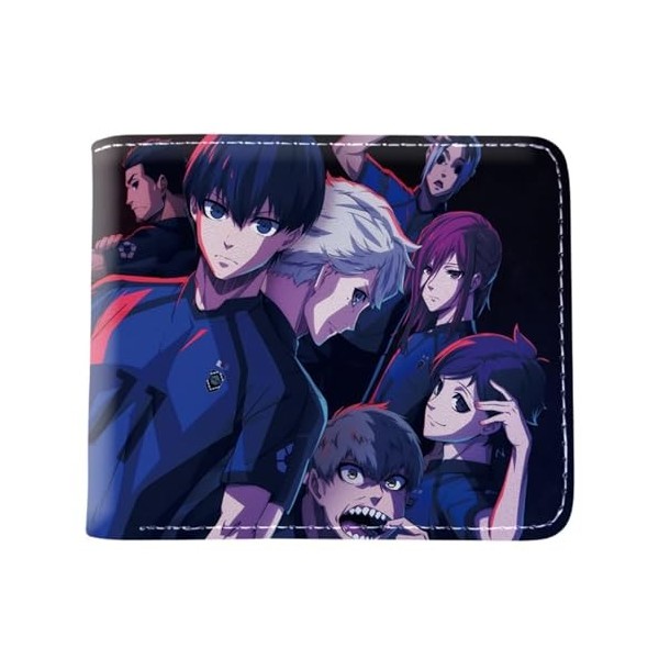 GROUSER BLUELOCK Anime Billfold Portefeuille pour homme Isagi Yoichi Rin Itoshi Portefeuille pour femme Hyoma Kunigami Meguru