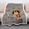 Anime One Piece Couvertures et Plaid Polaire en Peluche Sherpa Laine Mode Impression numérique 3D Microfibre Blanket pour can