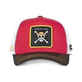 Casquette Homme & Femme One Piece, Casquette Trucker, Originale et Authentique, Noir, Rouge, Jaune, Taille TU