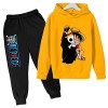 Anime One Piece Hoodie Top Pantalon 2pcs Ensemble Enfants Filles Garçons Survêtement Ensemble Jogging Costume Cadeau dannive