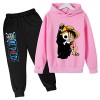 Anime One Piece Hoodie Top Pantalon 2pcs Ensemble Enfants Filles Garçons Survêtement Ensemble Jogging Costume Cadeau dannive
