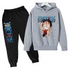 Anime One Piece Hoodie Top Pantalon 2pcs Ensemble Enfants Filles Garçons Survêtement Ensemble Jogging Costume Cadeau dannive