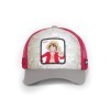 Casquette Homme & Femme One Piece, Casquette Trucker, Luffy, Athlétique et Confortable, Blanc, Rose, Taille TU