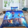 3D One Piece Housse De Couettes 2 Pièces Microfibre Luffy Parure De Lit en Feuilles De Housse De Couette Et Taie doreiller S