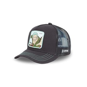 Casquette Homme & Femme One Piece, Casquette Trucker, Zoro, Athlétique et Coupe décontractée, Noir, Gris, Taille TU