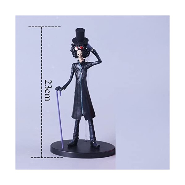 ENFILY Brook Figurine daction animée One Piece PVC Décorations à Collectionner Coffret Cadeau pour Enfants