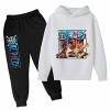 Anime One Piece Survêtement Mode 2 Pièces Ensemble Enfants Garçons Sweats À Capuche et Pantalons Vinsmoke Sanji Pull Imprimé 