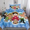 One Piece Housse De Couettes Parure De Lit Parure Luffy Anime Housses De Couettes 3D Chambre Décor 2 pièces Ensemble De Liter