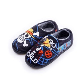 Roffatide anime One Piece flou pantoufles bout fermé dos nu pantoufles semelle en caoutchouc pantoufles femmes antidérapantes