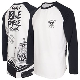 One Piece Thousand Sunny Grande Vague au Large de Kanagawa Ukiyo-e Art Navire Pirate Japonais Anime 100% Heavy Coton Tee-Shir