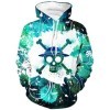 OLIPHEE Sweats à Capuche Homme à 3D Anime Sweat à Cosplay Costume Hoodies Manches Longues Veste Shirt Craine M