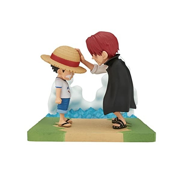 Banpresto One Piece - Monkey.D.Luffy & Shanks - Figurine WCF-Log Stories 7cm