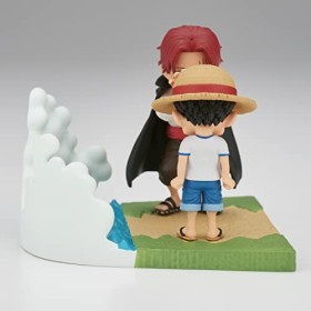 Banpresto One Piece - Monkey.D.Luffy & Shanks - Figurine WCF-Log Stories 7cm