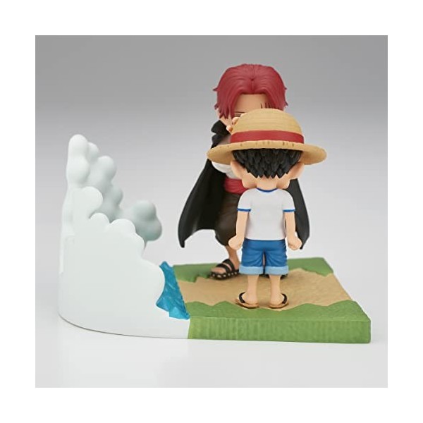 Banpresto One Piece - Monkey.D.Luffy & Shanks - Figurine WCF-Log Stories 7cm