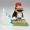 Banpresto One Piece - Monkey.D.Luffy & Shanks - Figurine WCF-Log Stories 7cm