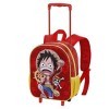 One Piece Luffy-Sac à dos 3D à Roulettes Petit, Rouge