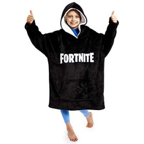 Fortnite Sweat à Capuche Extra Large, Pull Enfant Oversize en Polaire Ultra Douce Taille Unique 7-14 Ans, Cadeau pour Garçon 