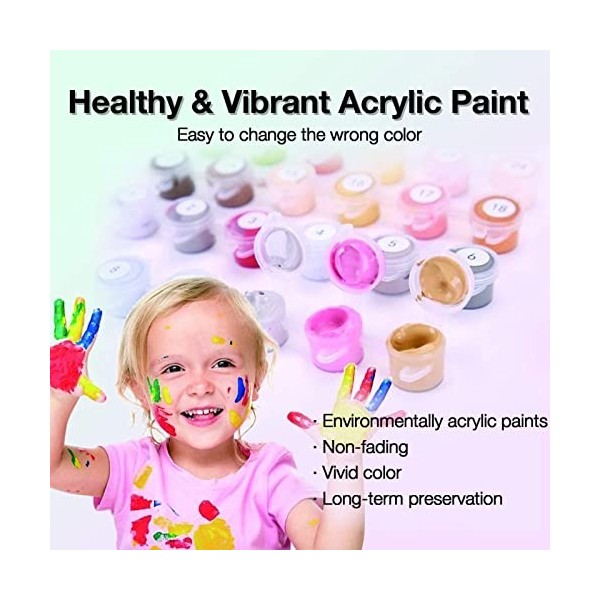 GUANGFAN Peinture Numéro Adulte, Art Peinture Par Numéros Kit Diy, One Piece D. Luffy-250 Bricolage Numérique Pour Enfants Ad