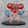 KorrBo Anime Figure Modèle One Piece Franky Posture Debout Remplaçable à Double Tête PVC Figurine daction Modèle Statue Joue