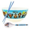 Roronoa Zoro Anime One Piece Ramen Bowl Set avec cuillère et baguettes assorties Ramen Bowl Vaisselle Set Fans Gift