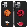 2 Pièces Coque pour Apple iPhone 15 Plus 6.7 Pouce, Anime Manga Case Kakashi Akatsuki Motif Dessin Matte Protection Housse Ét