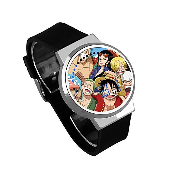 Montres Bracelet,Montre LED À Écran Tactile One Piece Anime Montre Électronique Lumineuse Et Étanche Cadeau Créatif Ceinture 