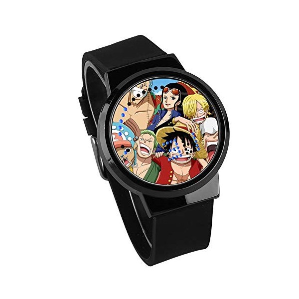 Montres Bracelet,Montre LED À Écran Tactile One Piece Anime Montre Électronique Lumineuse Et Étanche Cadeau Créatif Ceinture 
