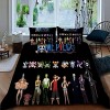 MYLZZ Housse de Couettes Parure de Lit Motif 3D Microfiber 1 Et 2 Personnes Parure De Lit Anime, Drap De Lit pour Enfants, Ga