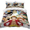 BioNyt Anime Housse de Couette 140x200-100% Microfibre One Piece Parure de Lit Super Douce et Confortable, avec Housse de Cou