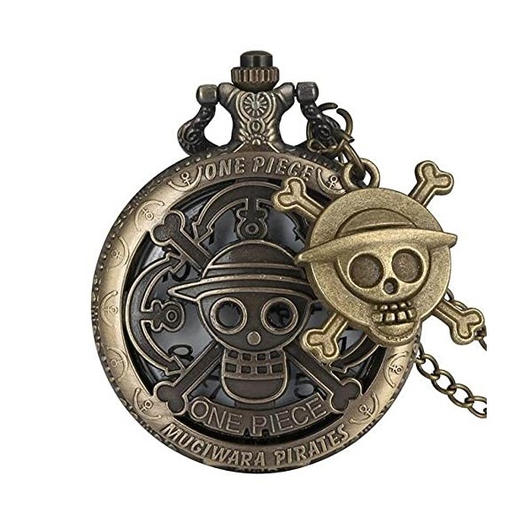 2022 Hommes Japon Dessin Animé Anime One Piece Montre De Poche Mode Hommes Femmes Collier Chaîne Vintage FOB Steampunk Penden