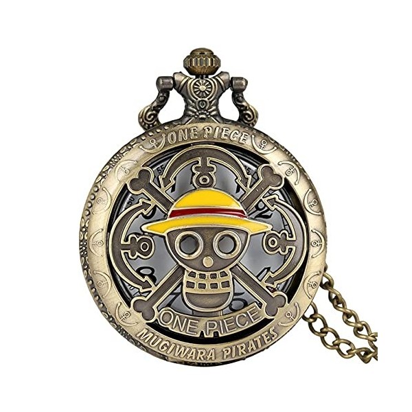 2022 Hommes Japon Dessin Animé Anime One Piece Montre De Poche Mode Hommes Femmes Collier Chaîne Vintage FOB Steampunk Penden