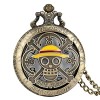 2022 Hommes Japon Dessin Animé Anime One Piece Montre De Poche Mode Hommes Femmes Collier Chaîne Vintage FOB Steampunk Penden