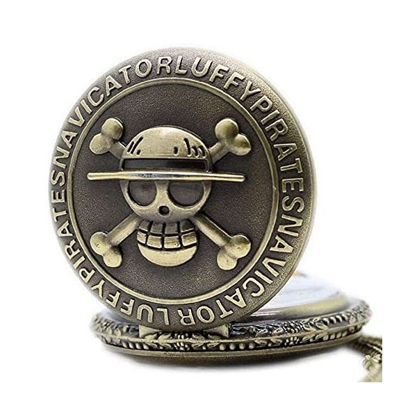2022 Hommes Japon Dessin Animé Anime One Piece Montre De Poche Mode Hommes Femmes Collier Chaîne Vintage FOB Steampunk Penden