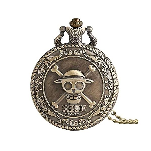 2022 Hommes Japon Dessin Animé Anime One Piece Montre De Poche Mode Hommes Femmes Collier Chaîne Vintage FOB Steampunk Penden