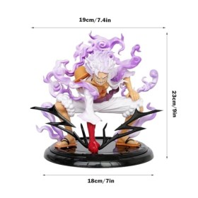 Ubephant Figurine One Piece, Luffy Gear 5, 23cm, Cartoon Model Statue, Décorations de Personnages dAnime, Cadeaux dannivers