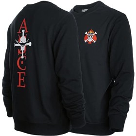GMYG One Piece Whitebeard Portgas·D·Ace Logo Graphique dAnime Japonais Coton de qualité supérieure Hommes/Femmes Sweatshirt 