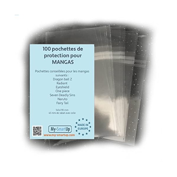 Pochettes de protection pour Manga 140x190mm