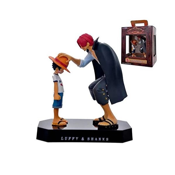 One Piece Shanks touch Luffy figures animation action chapeau de paille figurine modèle, thème partie fournitures, cadeaux po