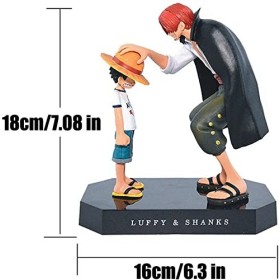 One Piece Shanks touch Luffy figures animation action chapeau de paille figurine modèle, thème partie fournitures, cadeaux po