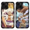 2 Pièces Coque pour Apple iPhone 15 6.1 Anime Luffy Nika Gear 5 Modèle Manga Case Antichoc TPU Protective Objectif Caméra H