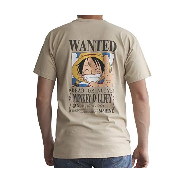 ABYstyle - ONE PIECE - Tshirt "Wanted Luffy" homme sand XL 