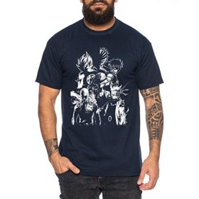 Heroes One Manga T-Shirt pour Homme Anime Piece, Farbe2:Noir, Größe2:Medium