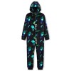 Minecraft Combinaison Pyjama Enfant Pixel Jeu Vidéo Vert Creeper Ou Noir, Vetement Garçon Ado, Grenouillère en Polaire Douce 