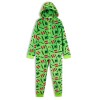 Minecraft Combinaison Pyjama Enfant Pixel Jeu Vidéo Vert Creeper Ou Noir, Vetement Garçon Ado, Grenouillère en Polaire Douce 