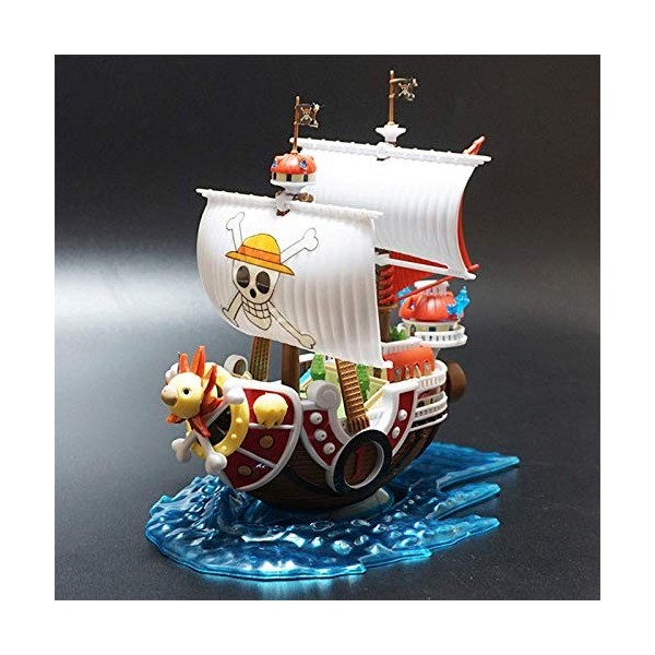 Anime One Piece Thousand Sunny Pirate Ship Model Bricolage Assemblé Bateau Décoration Jouets à Collectionner pour Enfants Cad